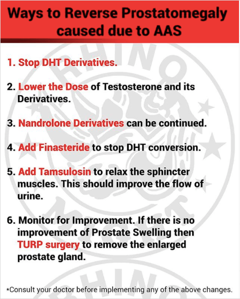 reverse prostatomegaly